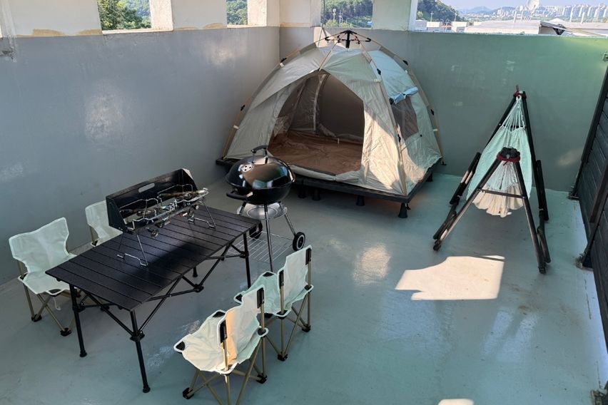 운정역 방3옥상캠핑🏕