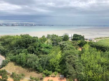Unobstructed view of the blue sea 0th image