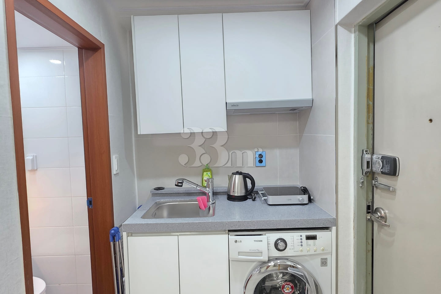 It is a neat studio apartment. 5th image
