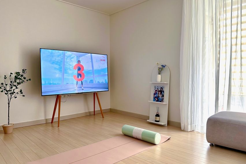 침실거실분리65인치티비