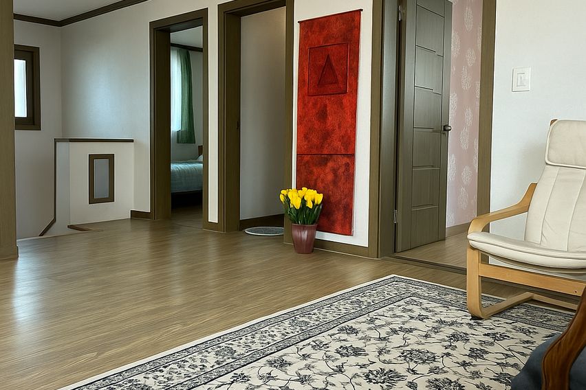 테라스의 아침 전원독채