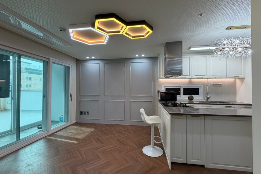 야외 테라스가 넓은 집