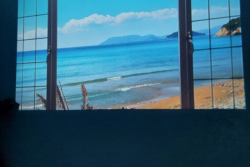 해변 도보#빔프로젝터 