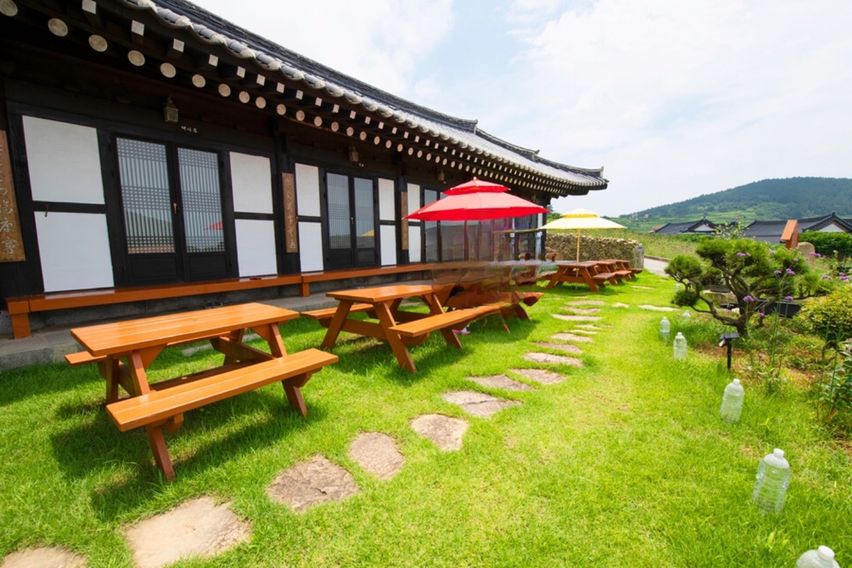 청산도 락 한옥 국화