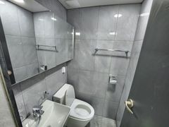 Clean, modern white studio apartment 7th image