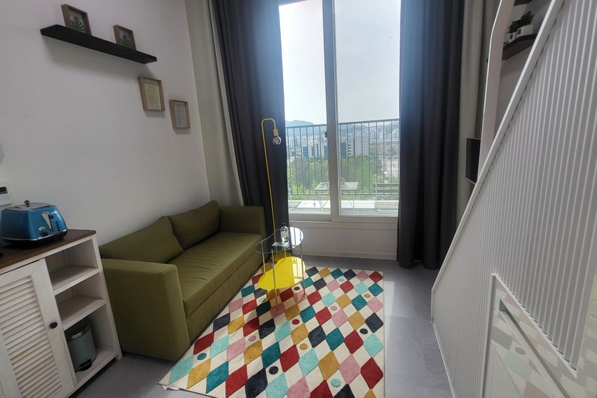 테라스에서 공원뷰~복층