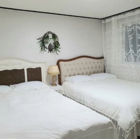 투룸/퀸침대2개/건조기