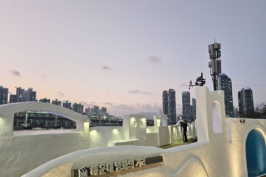 해운대해변과요트경기장뷰