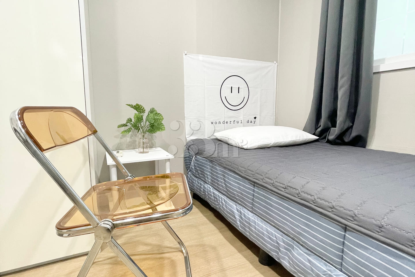 Newly remodeled white-toned room 0th image