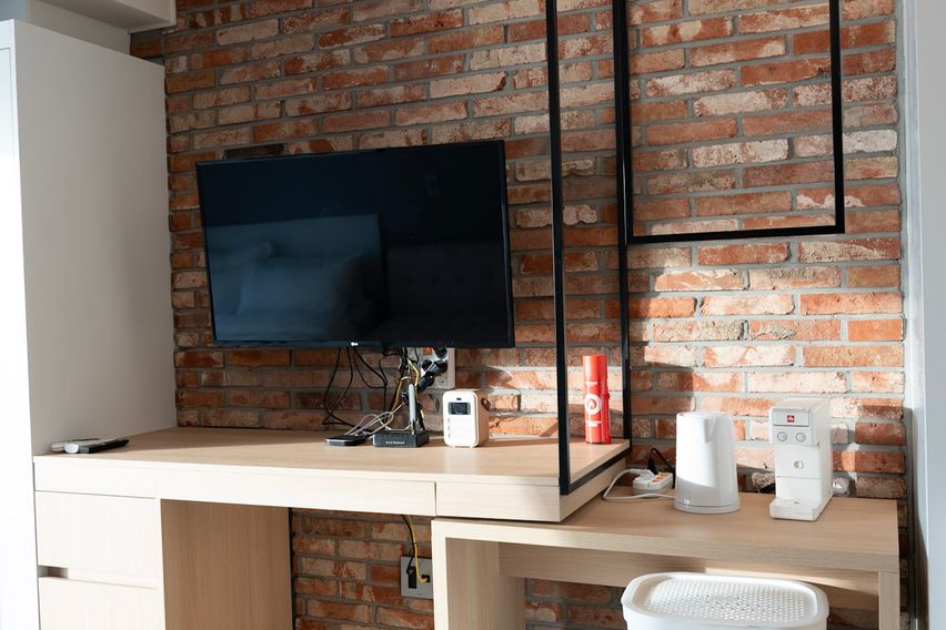 제주 침대 위 오션뷰