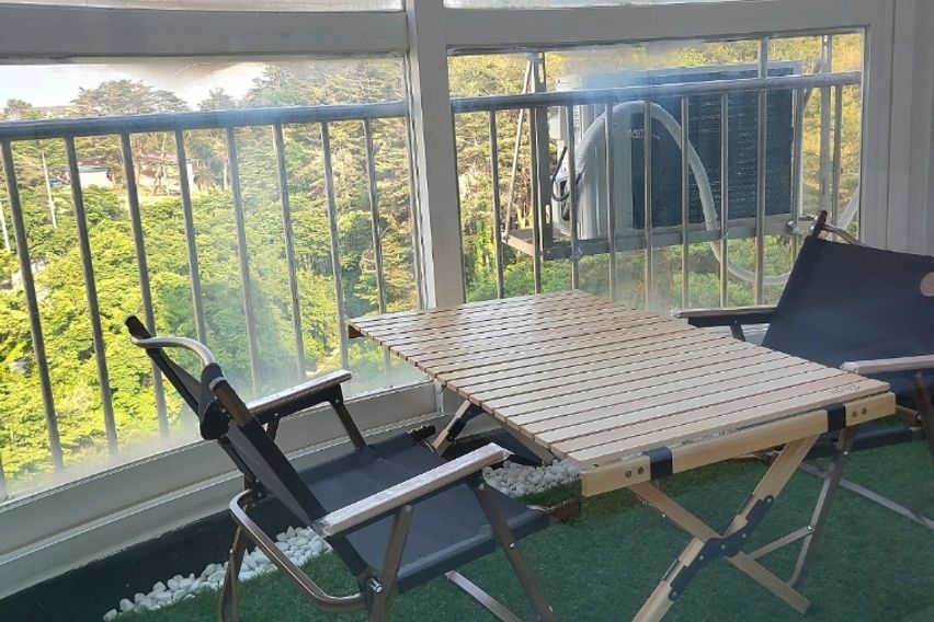 해변 도보#빔프로젝터 