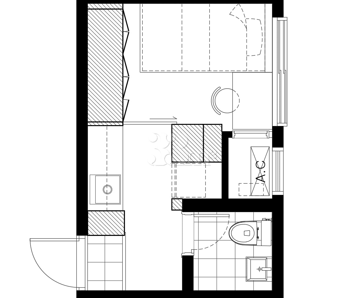 One-bedroom apartment with a separate room, 3 2th image