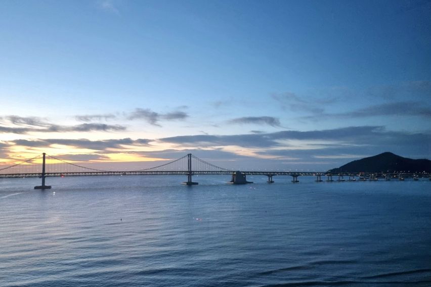 광안리 바다 10초.