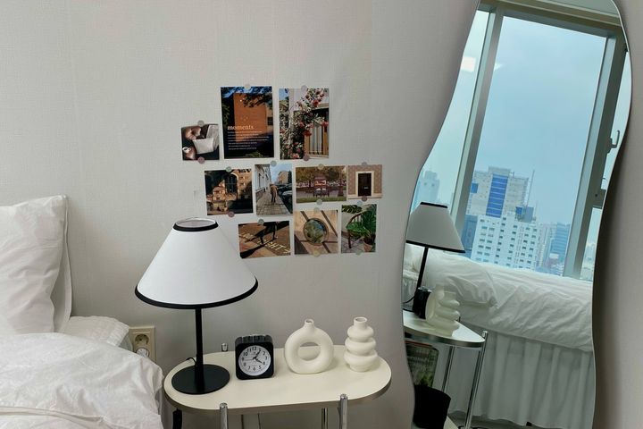 퀸침대호텔침구통창뷰✨ 6번째 이미지
