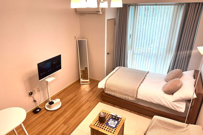 오리역1분 복층4인가능