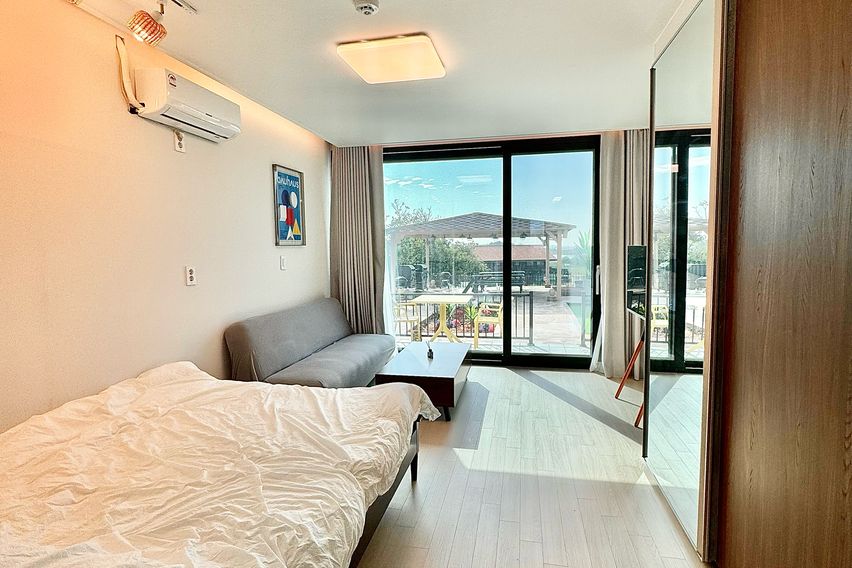 개인테라스 바베큐 마당