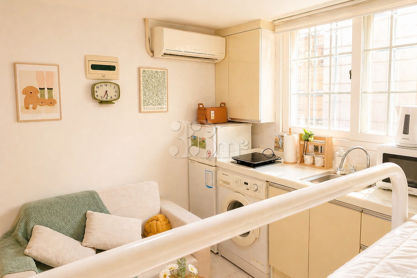 😀Fully Furnished💕Daechi Gangnam Stay 4th image