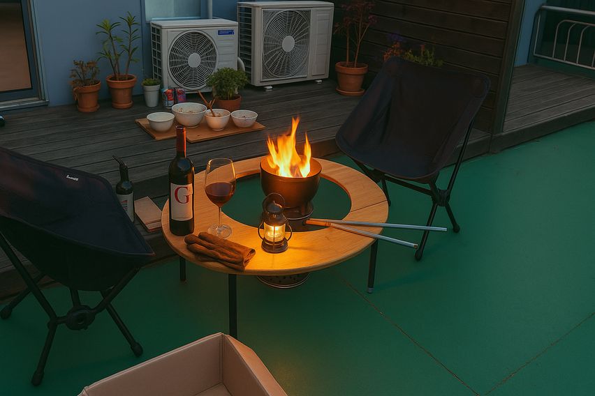 공간깡패풀옵션테라스캠핑