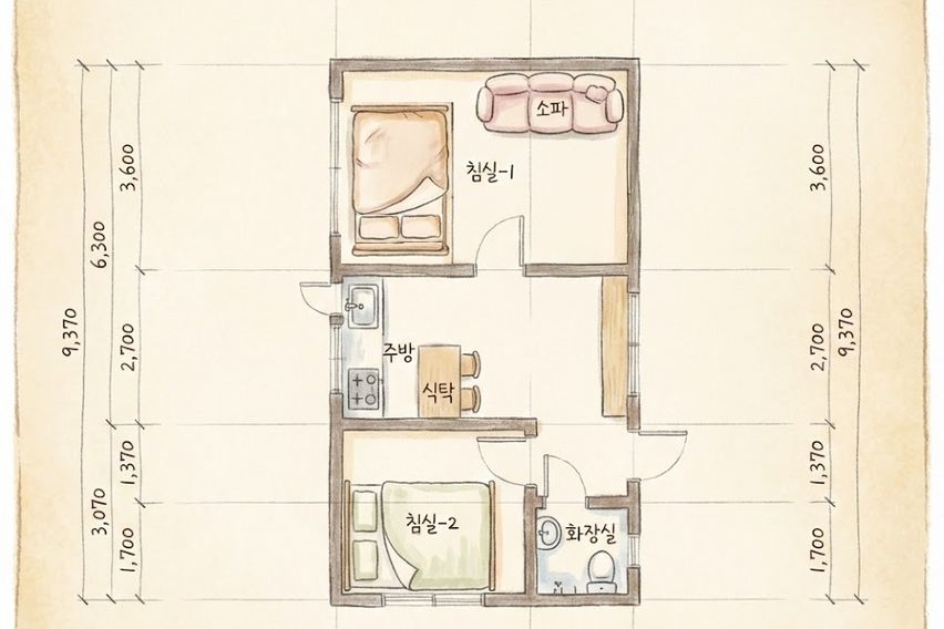 합정역 투룸 4인가능 17번째 이미지
