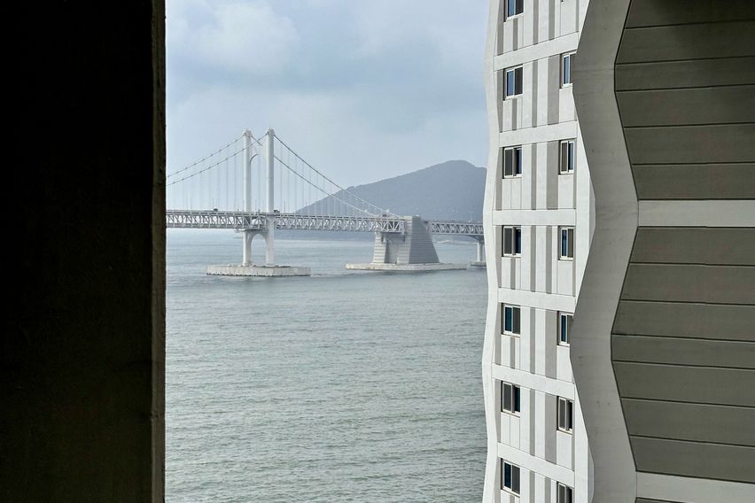 광안리 해수욕장 바로앞