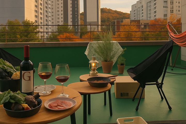 공간깡패풀옵션테라스캠핑 13번째 이미지