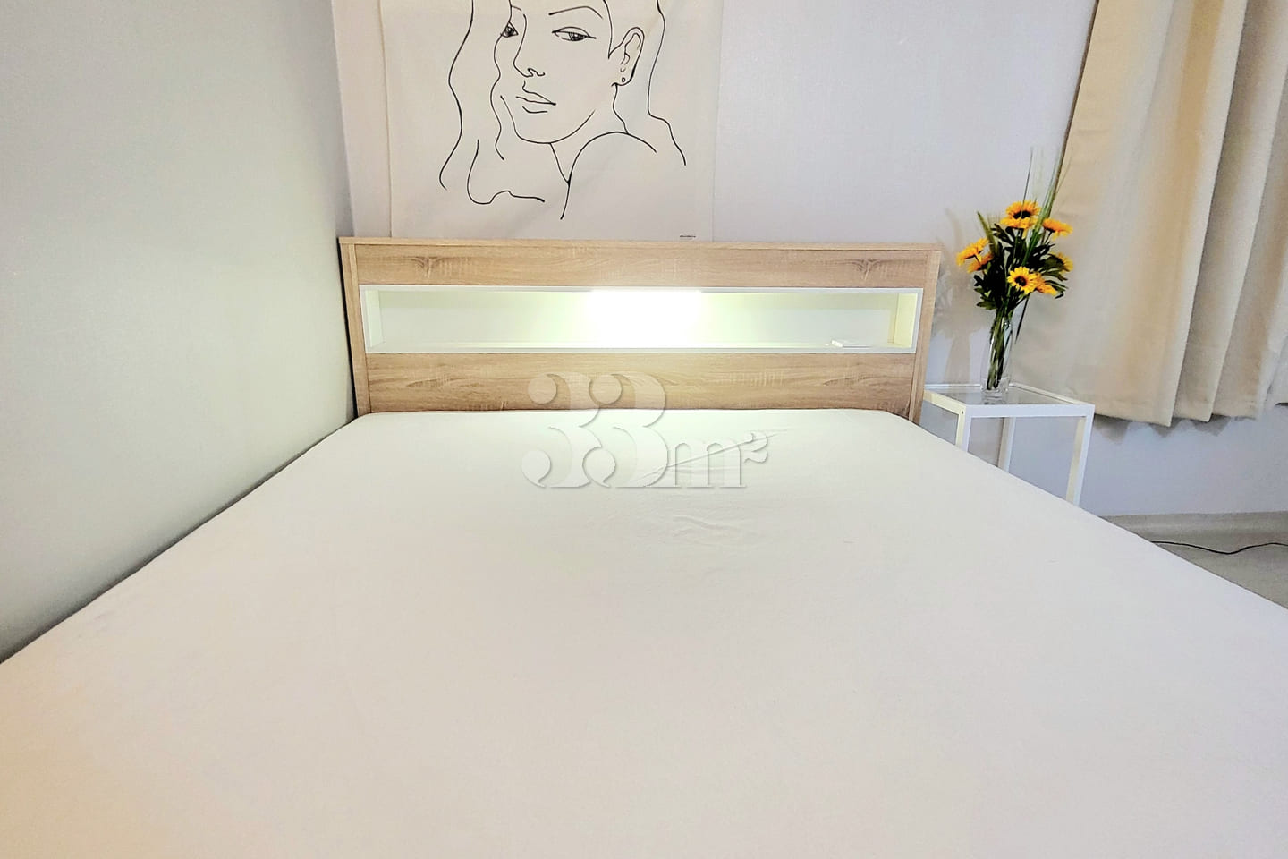 Jukdo-dong, Queen-size bed, fully furnished, 4th image