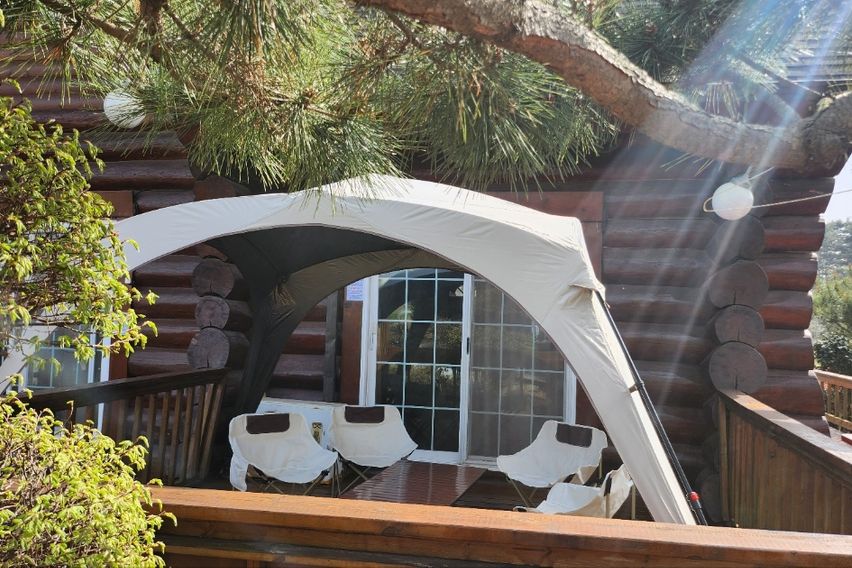 통나무복층 반려견동반