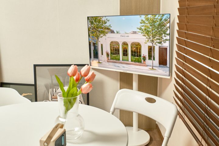 Fully furnished studio with a separate living 0th image