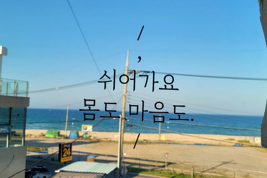 월포해수욕장 바다일선