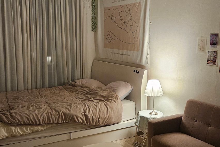 아늑하고 포근한 방 