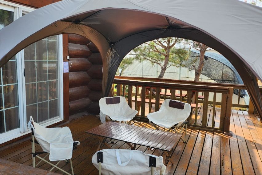 통나무복층 반려견동반