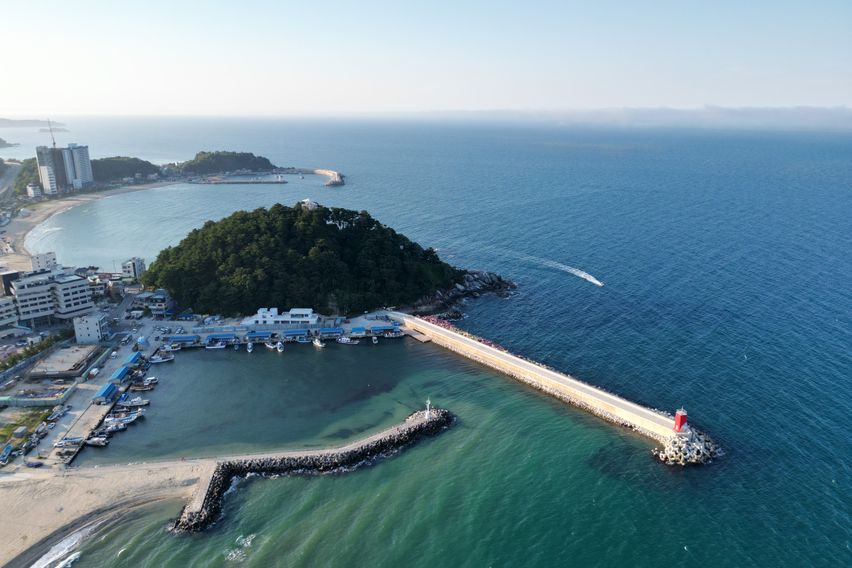 인구해변위치 누워서바다