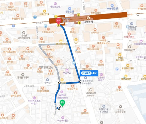 4-minute walk from Itaewon Station ๐ฅ Private 19th image