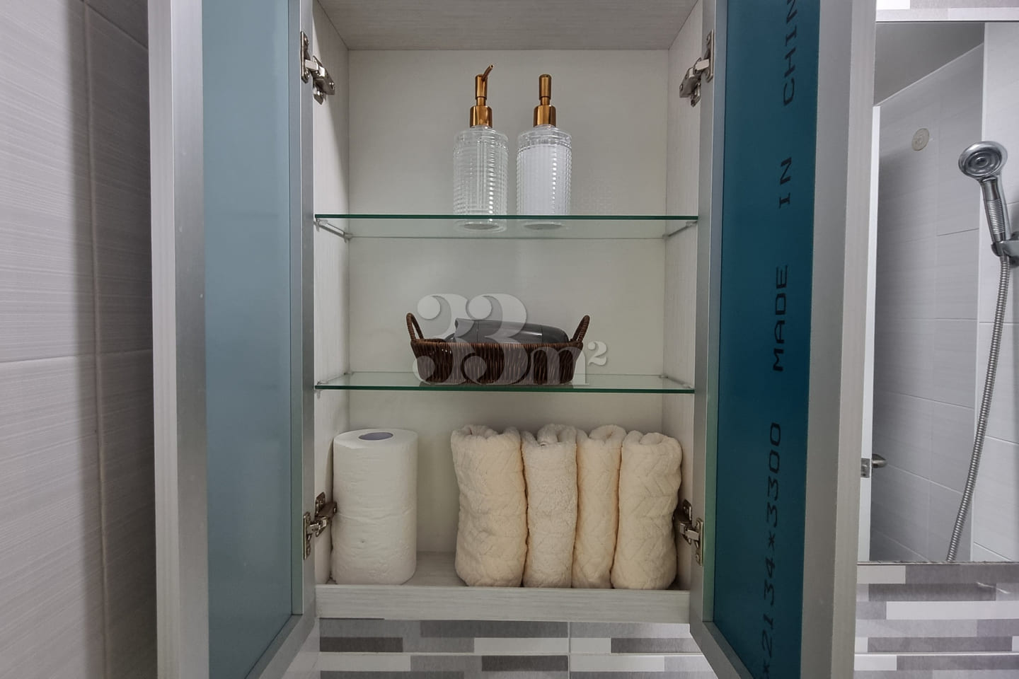 It is a neat, newly built room. 14th image
