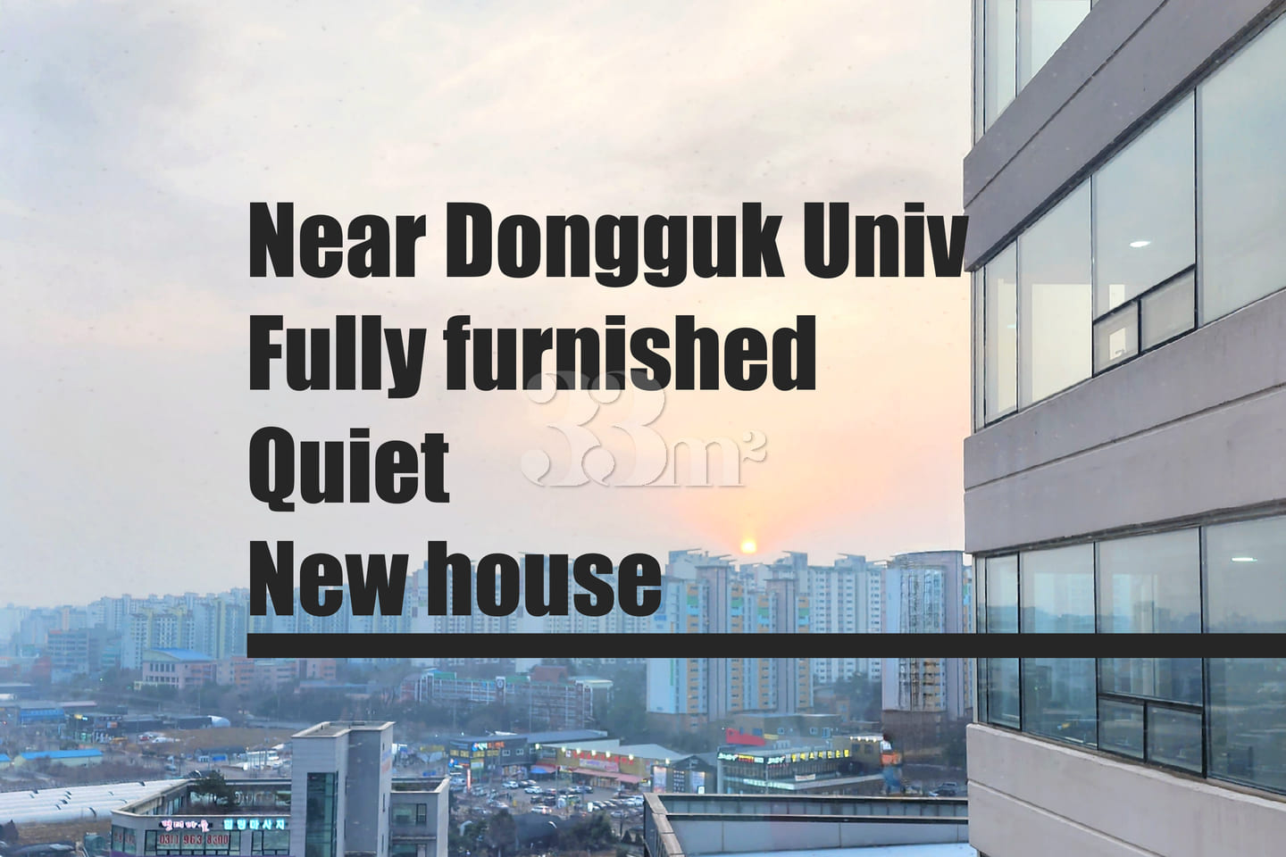 Fully furnished 1.5-room apartment in Ilsan 0th image