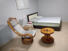 It's a clean two-story studio apartment. 5th image