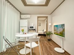 Fully furnished studio with a separate living 9th image
