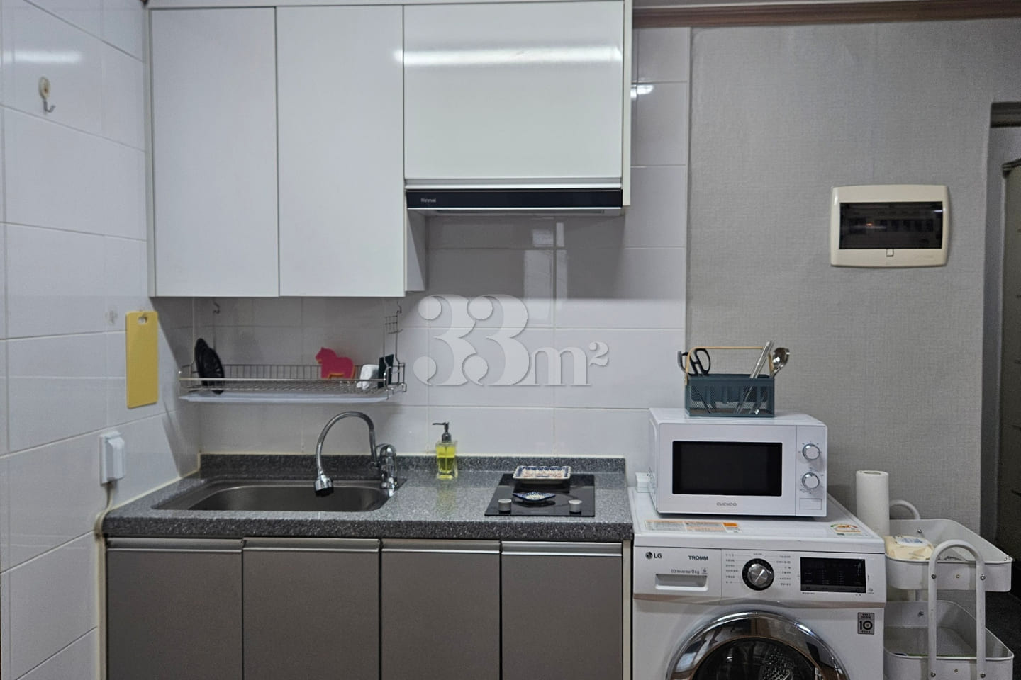 Spacious two-room unit near National Police H 8th image
