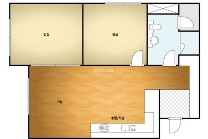 동대구역걸어서3분투룸 4번째 이미지