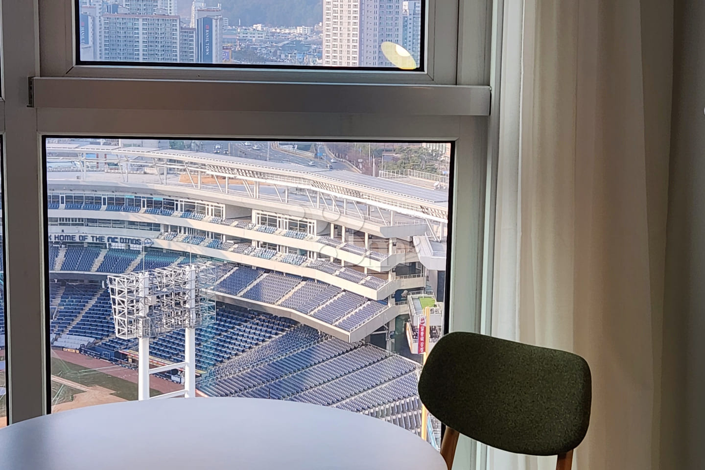 Refreshing Baseball Stadium & City View 3th image