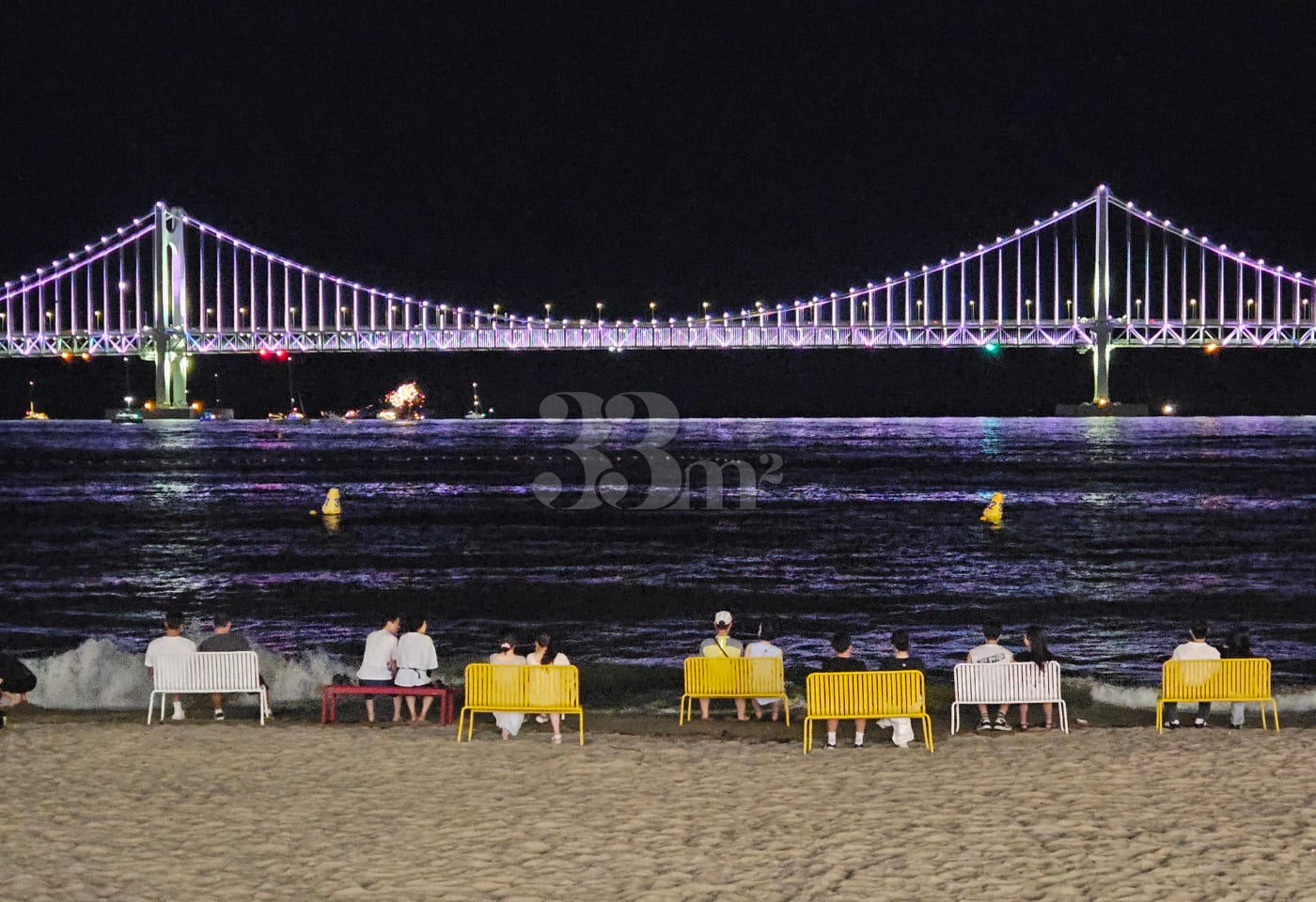 Prime spot for the Gwangalli drone show with 15th image