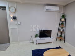 It is a neat, newly built room. 4th image